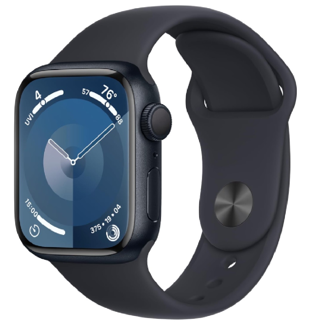 Apple Watch 9 GPS-RENEWED Silver/Black 41MM/45MM